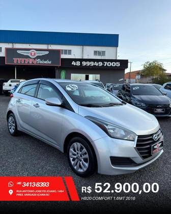 HYUNDAI HB20 1.6 COMFORT STYLE 16V FLEX 4P AUTOMÁTICO